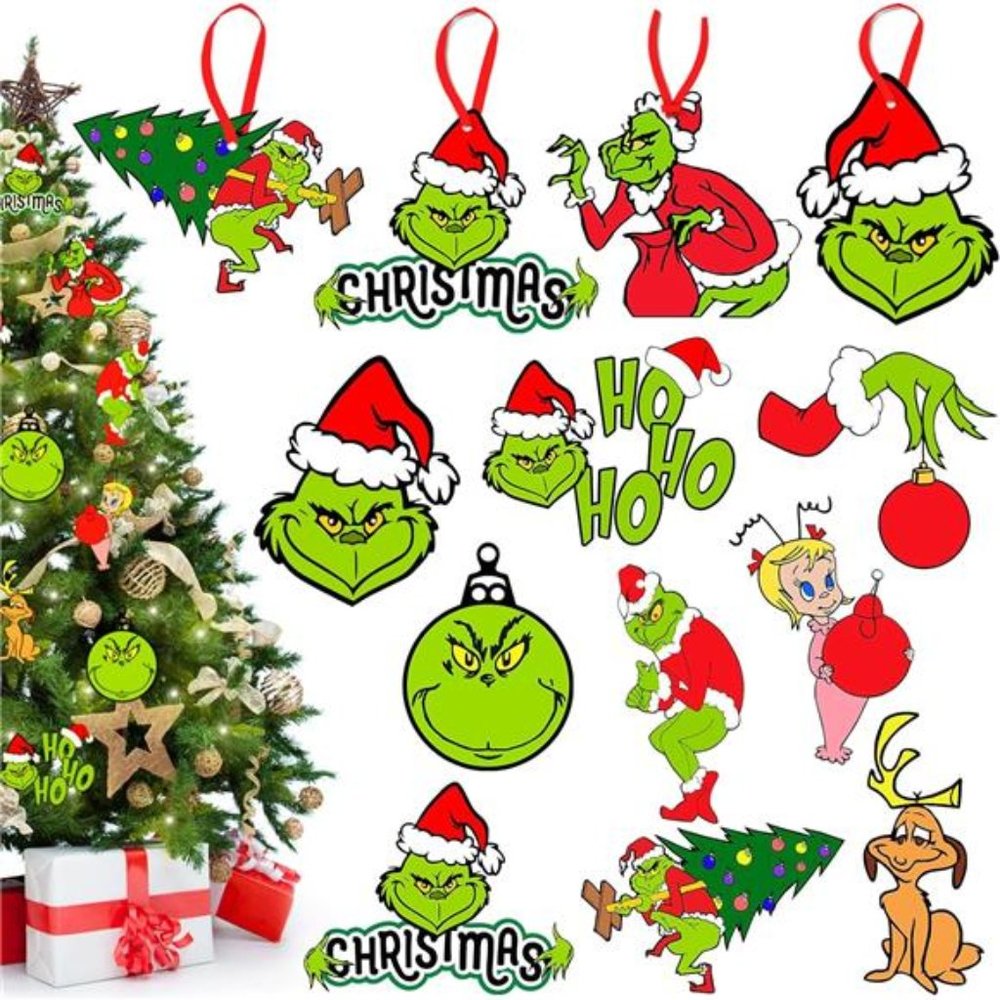 Christmas Tree Decorations - 20PCS Christmas Tree Hanging Grinchs Ornament Decor